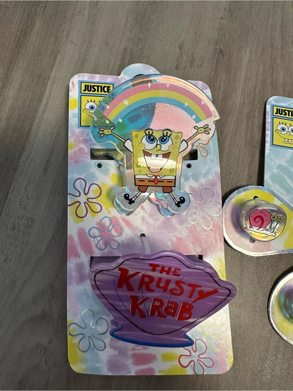 SpongeBob Hair Claws Clips NWT